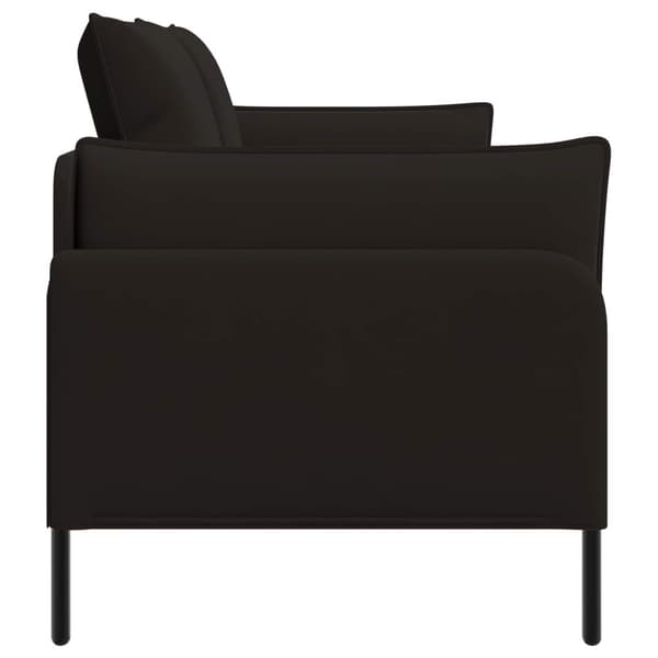 2-sits soffa 2-sits Svart 188 x 81 x 89 cm Sammet
