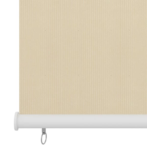 Rullgardin utomhus gräddvit 60x140 cm HDPE