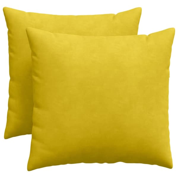 Sofakuddar 2 pcs Gul 50 x 50 cm Kordread tyg