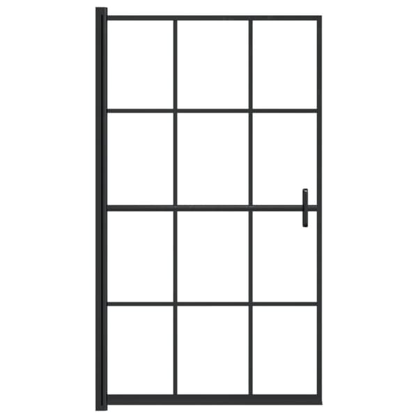 Duschvägg ESG 80x140 cm svart