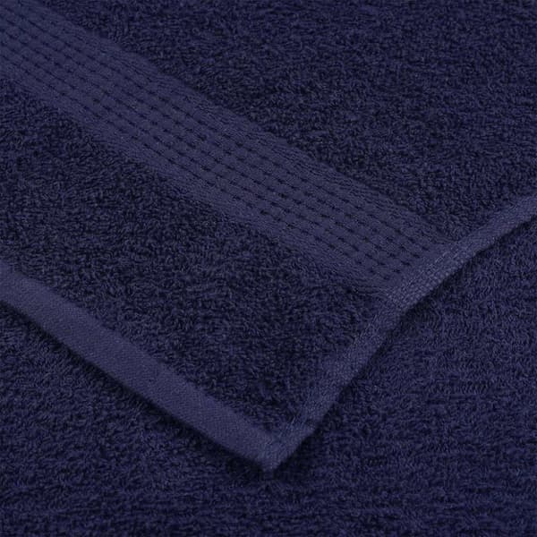 Duschhanddukar FROGN 10 st marinblå 70x140 cm 360 gsm