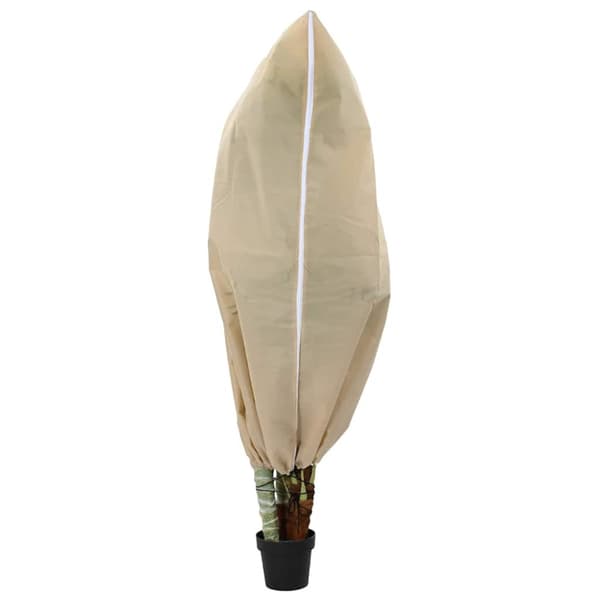 Frostskydd för växtfleeceöverdrag 5 pcs Beige 1,55 x 1 m