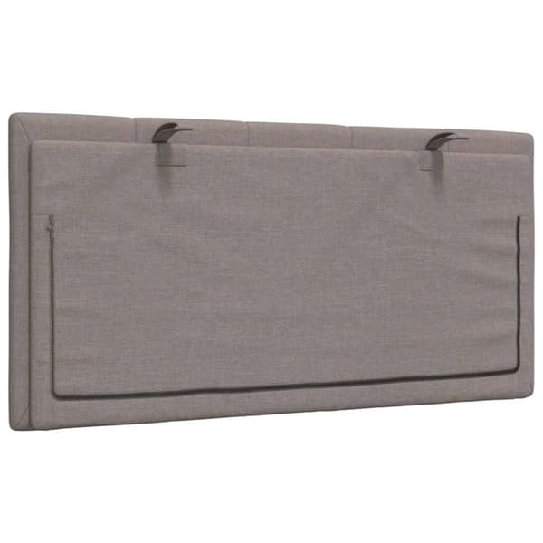 Headboard Cushion "Hanko" Taupe 100 cm Fabric
