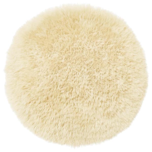 Kuddöverdrag 2 st HEERLEN Gräddvit Ø 50 cm PV Fleece