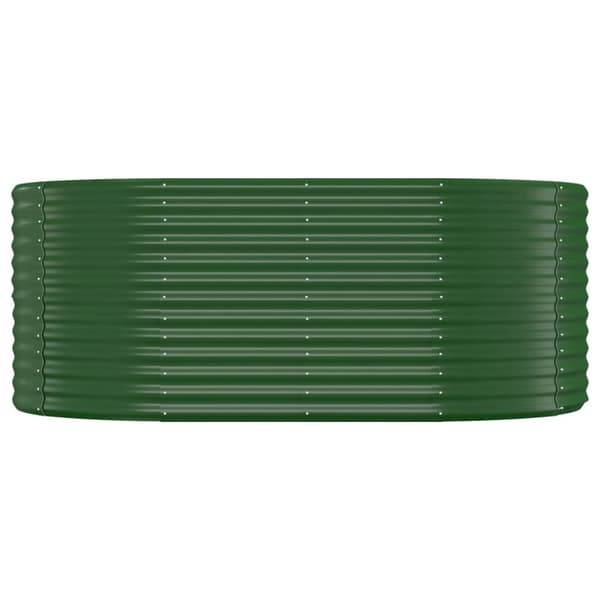 Odlingslåda galvaniserat stål 175x100x68 cm grön