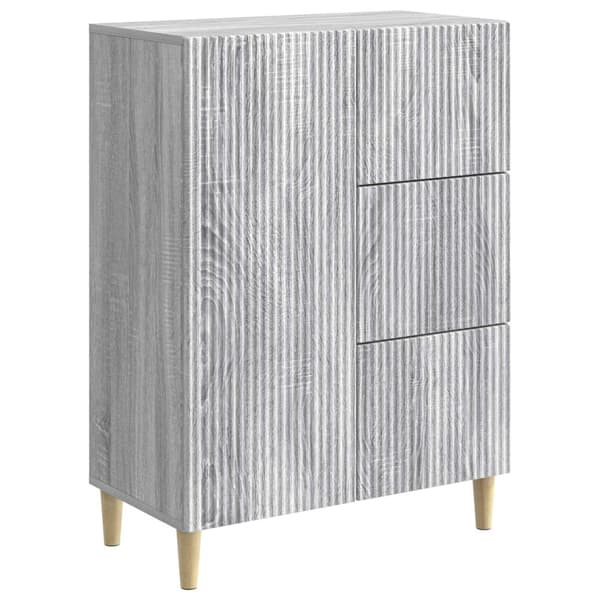 Sideboard Grå sonoma-ek 66 x 34,5 x 90 cm Konstruerat trä