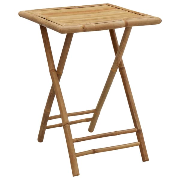 Fällbart trädgårdsdining set 3 st Naturlig Bambu