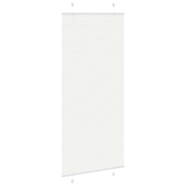 Plisserad persienn vit 100x200 cm tyg bredd 99,4 cm polyester