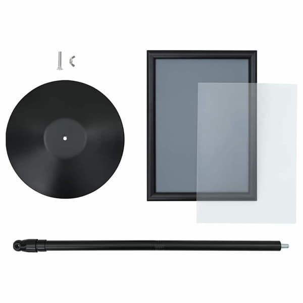 Pedestal affischställ Silver a3 PVC och stål