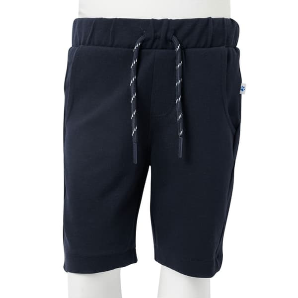 Barnshorts med snöre marinblå 116