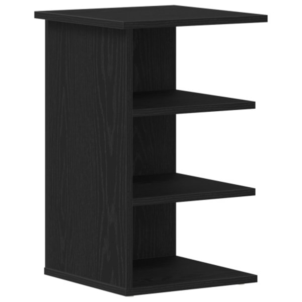 Sidobord svart ek 35x35x55 cm konstruerat trä