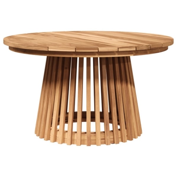 Trädgårds Kaffebord Ø70x40 cm Massivt Teak