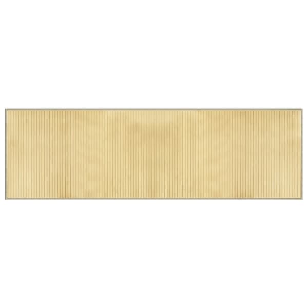 Matta rektangulär ljus naturlig 60x200 cm bambu