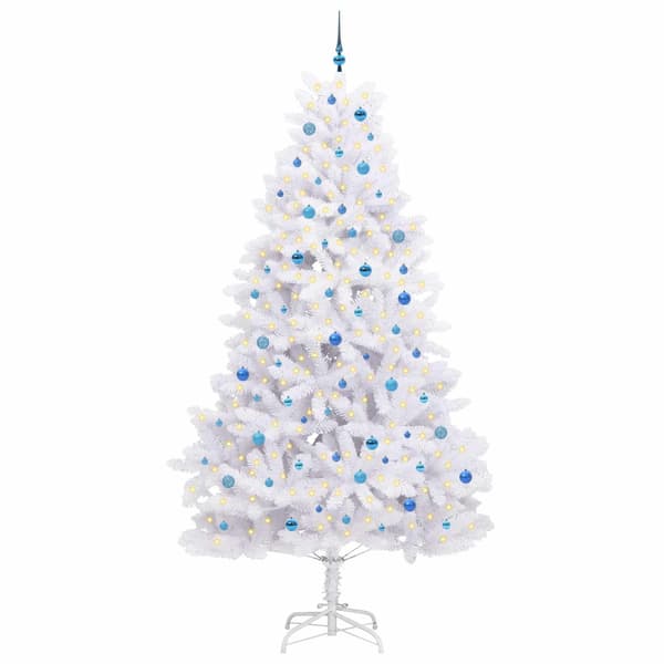 Plast Hingad Julgran Vit 270 cm PVC och stål