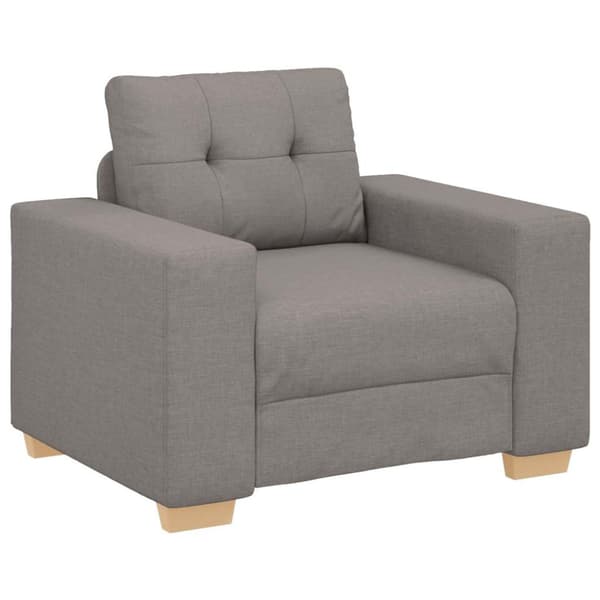 Soffa taupe 100x78x80 cm tyg