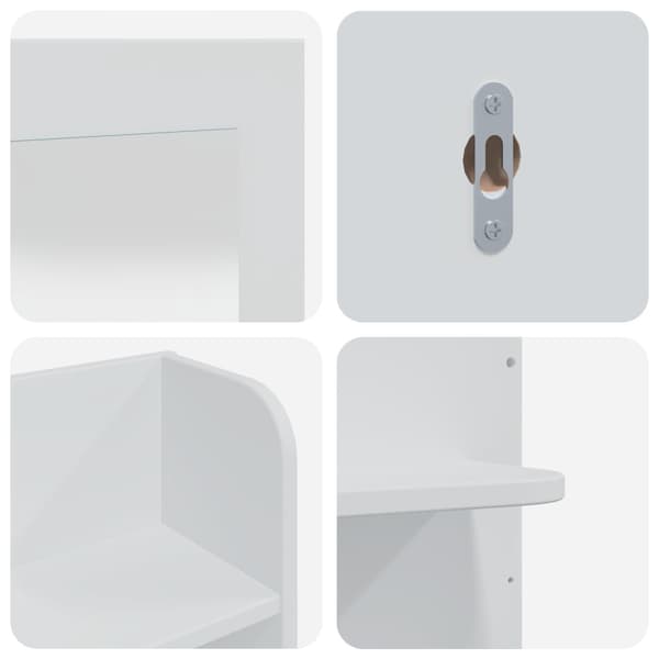 Skrivbordsset FAUSKE 4 pcs Vit 100 x 50 x 143 cm