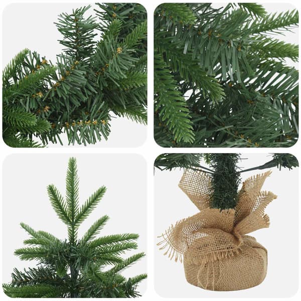 Mini-julgransset 90 cm PVC och PE Grön