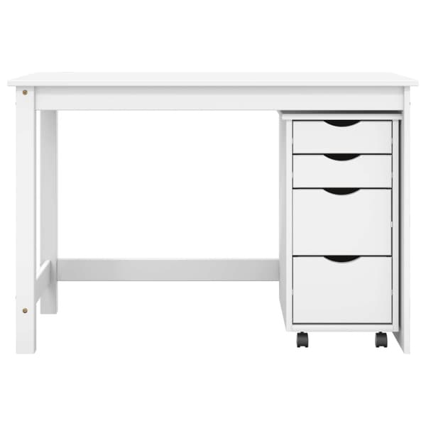 Skrivbord och rullskåpsset MOSS 2 st Vit