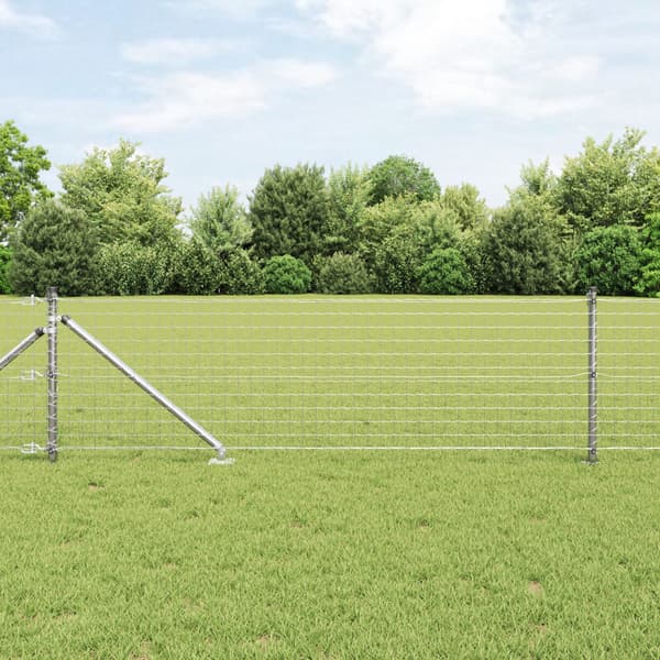 Markspikstolpe 52 st Silver Pulverlackerat stål