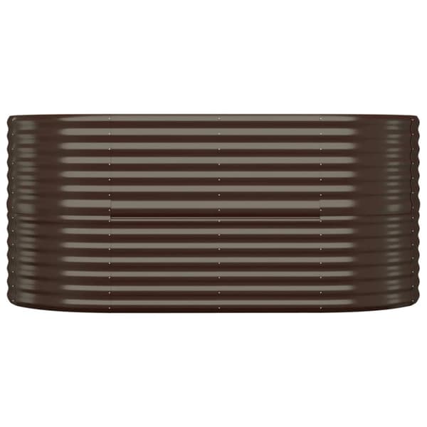 Odlingslåda galvaniserat stål 152x80x68 cm brun