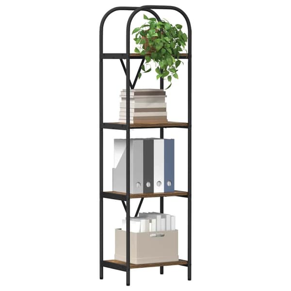 Hyllsystem Rökt ek 40 x 30 x 146 cm Konstruerat trä