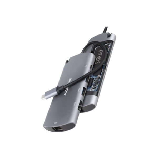 AXAGON HMC-6M2 - dockningsstation - USB-C 3.2 Gen 1 / Thunderbolt 3 - HDMI - 1GbE