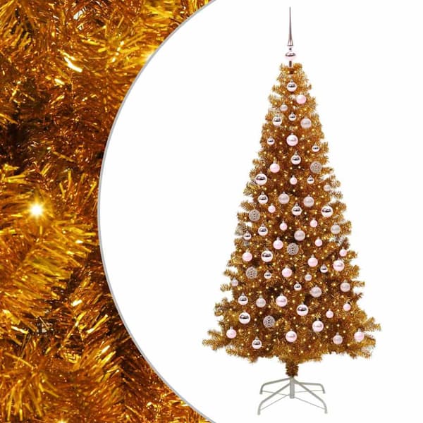Julgran Guld 180 cm PET