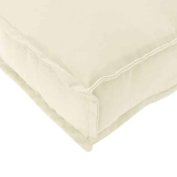Kudde Kräm 120 x 60 x 12 cm Oxford Tyg