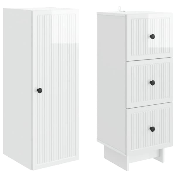 Skåpset 2 pcs 33 x 34,5 x 90 cm Konstruerat trä