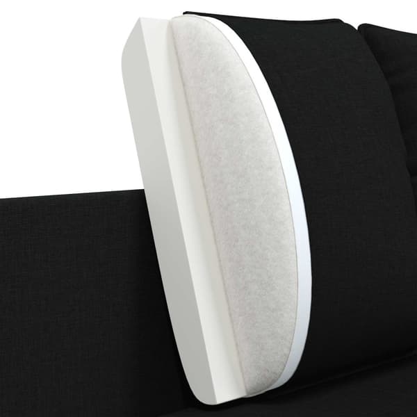 2-sits soffa Svart 188 x 81 x 89 cm Tyg