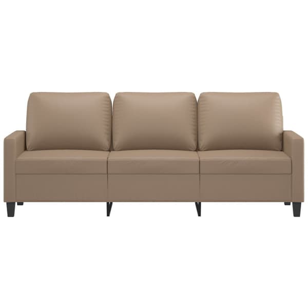 3-sitssoffa cappuccino 180 cm konstläder