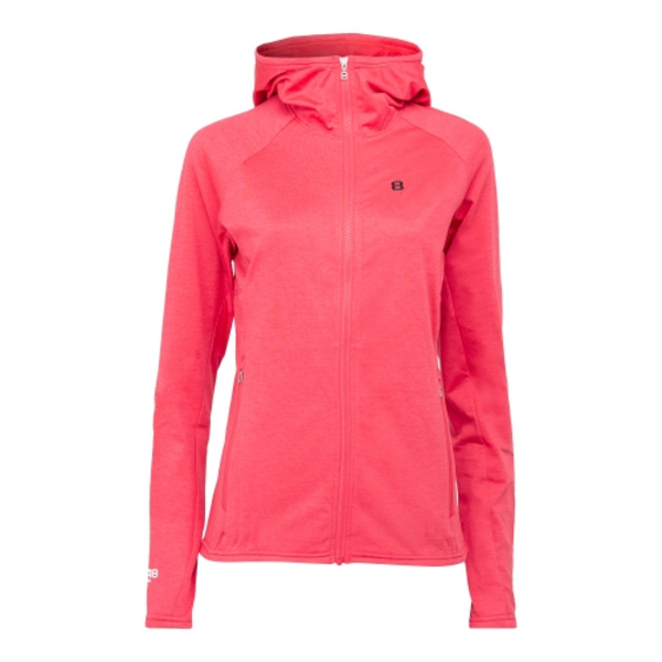 Peach W Hoodie Bright red Female