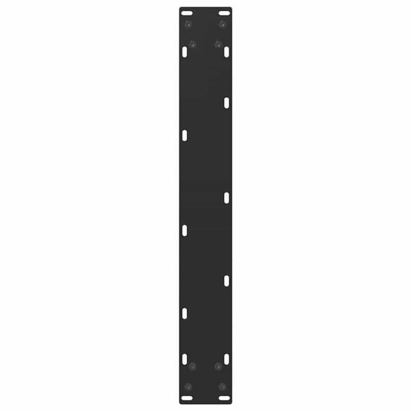 Barbordsben U-formade 2 st svarta 60x(90-91) cm stål