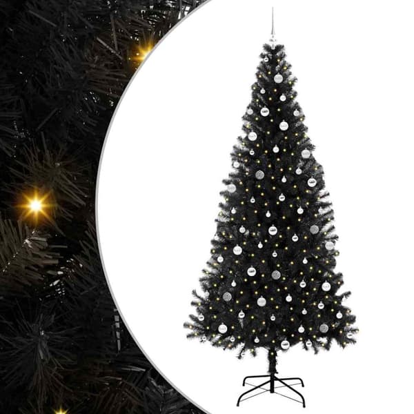 Julgran Svart 240 cm PVC