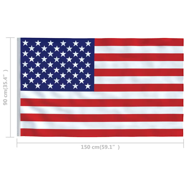 USA:s flagga 90x150 cm