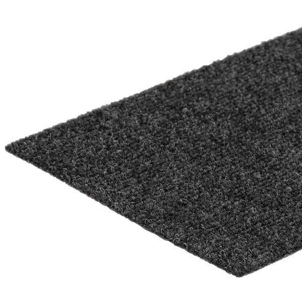 Trappmattor självhäftande 30 st 76x20 cm antracit rektangulära