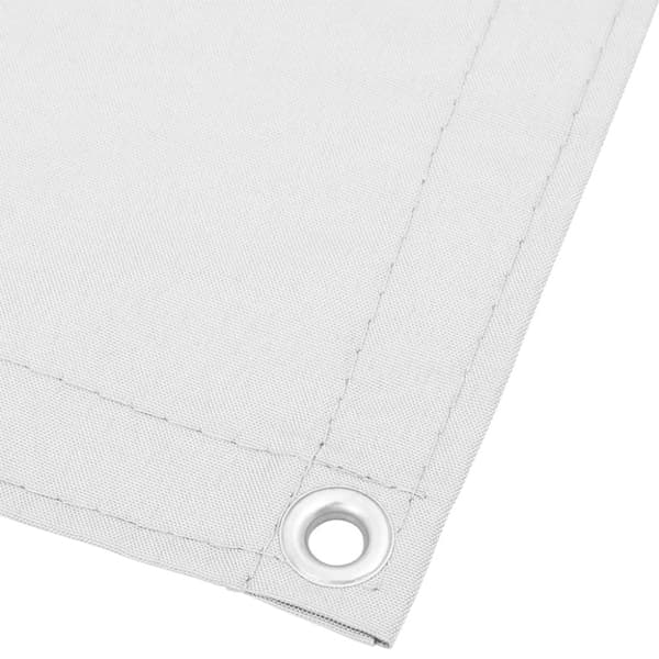 Balkongskärm vit 120x700 cm 100% polyester oxford
