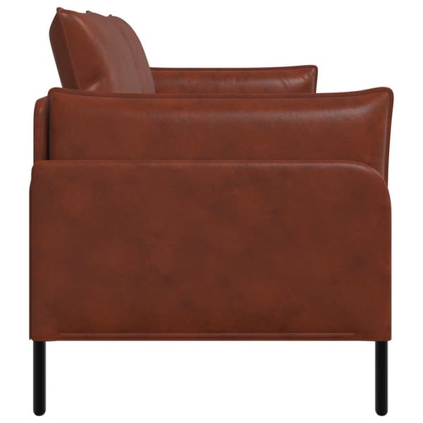 2-sits soffa Skinande Brun 188 x 81 x 89 cm Konstläder