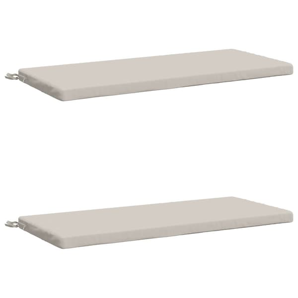 2-delade Bänk Kuddar SOEST 2 st 100% Polyester Vit