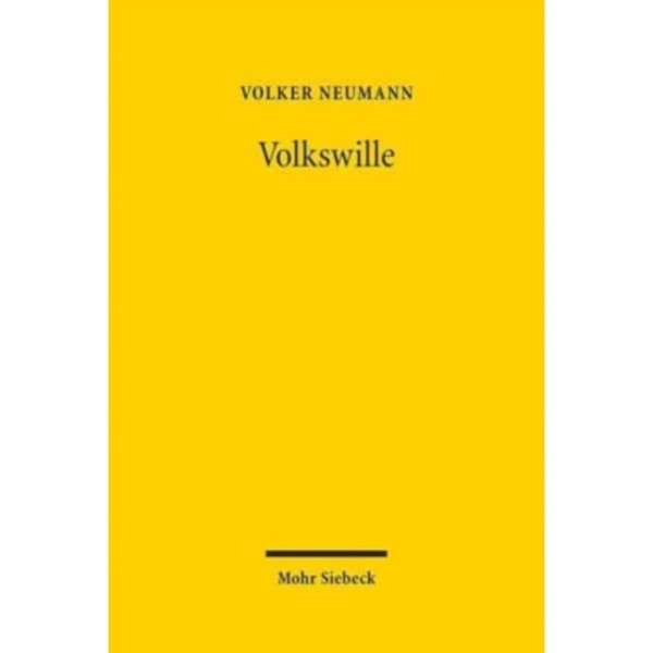 Volkswille (inbunden, ger)