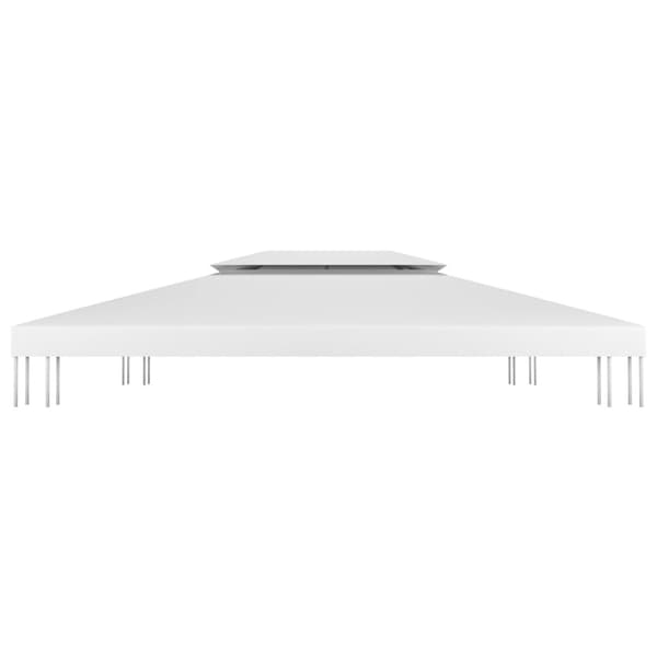 Paviljongtak med ventilering 310 g/m² 4x3 m vit