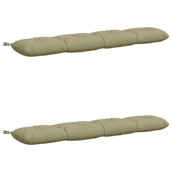Bänk Kuddar VIANEN 2 st 100% Polyester Ljusgrön