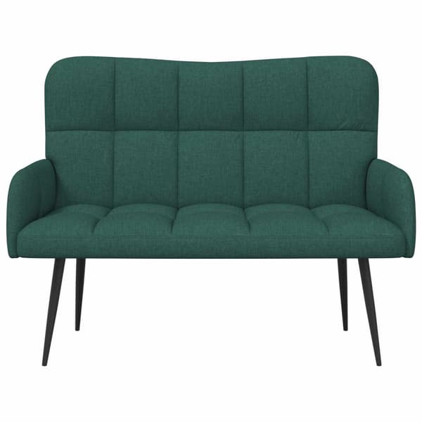 Tvåsitssoffa Mörkgrön 115 x 61 x 87 cm tyg