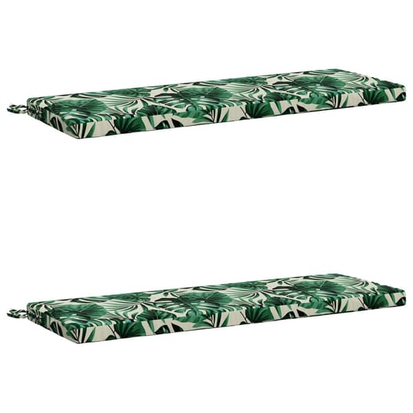 2-delade Bänk Kuddar SOEST 2 st 100% Polyester Bladmönster