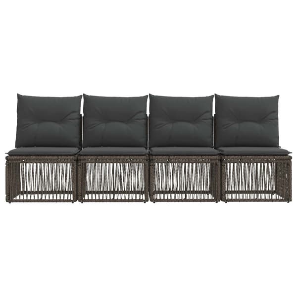 4-sitssoffa 4 pcs 4-Antal sittplatser Grå konstrotting