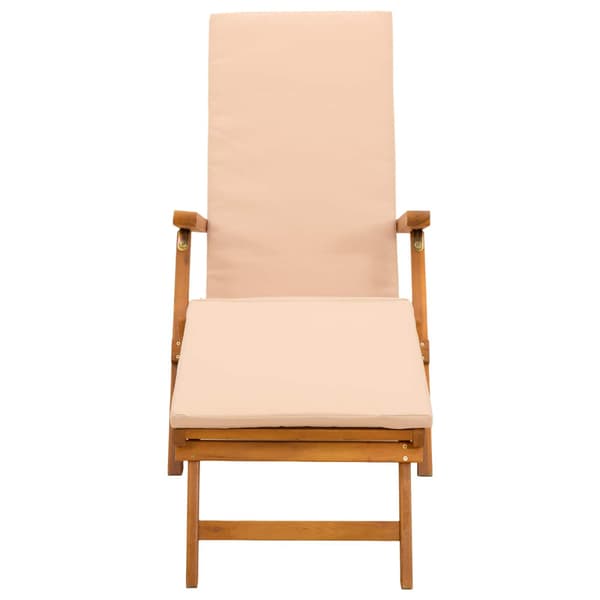 Reclining och Fällbar Solstol 2 pcs 55 x 146 x 91 cm