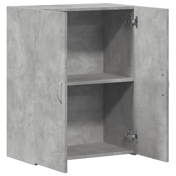 Dokumentskåp betonggrå 60x32x77,5 cm konstruerat trä