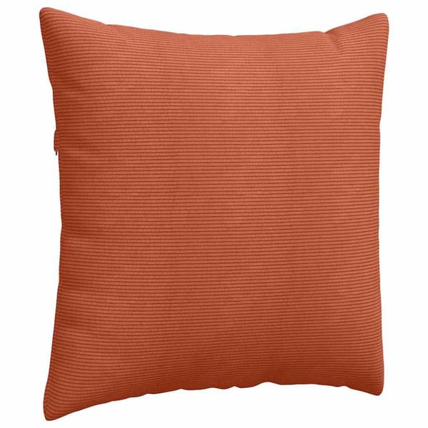 Sofakuddar 2 pcs Röd orange 60 x 60 cm Kordread tyg