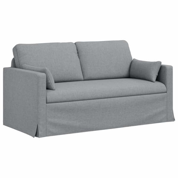 Soffset 2 pcs Ljusgrå 158 x 78 x 80 cm tyg