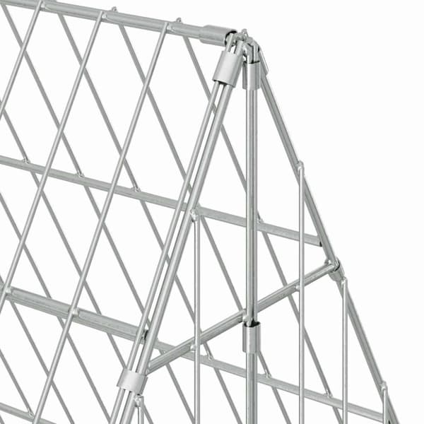 Hönshus Silver 110 x 100 x 85 cm Galvaniserat Stål